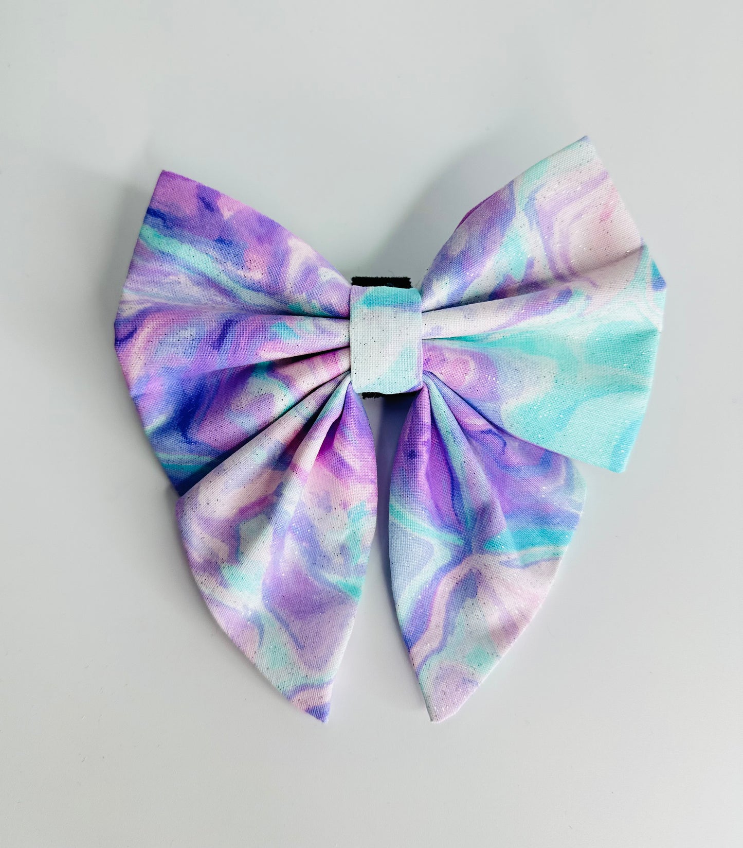 Lilac Swirl Sailor Bow